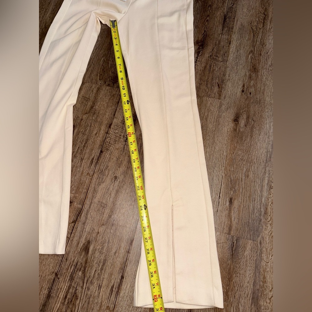 Mango • Slit Hem Ecru Trousers - Picture 6 of 10